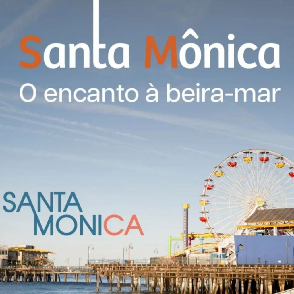 Santa Mônica praia de Califórnia